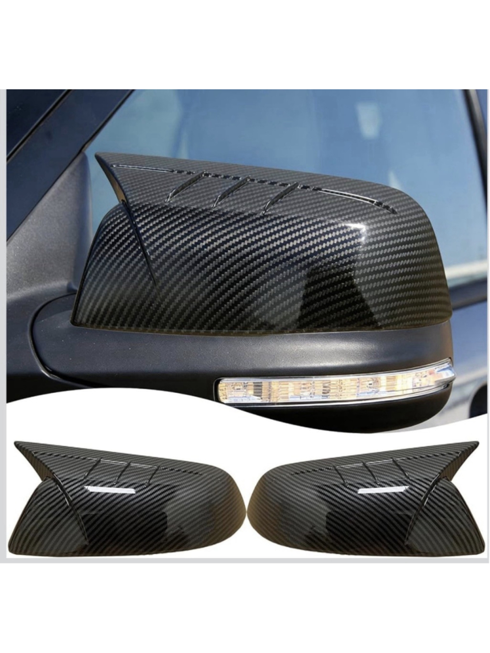 Side View Mirror Cover, For Ford Explorer 2011-2015 Ford Explorer Carbon Fiber